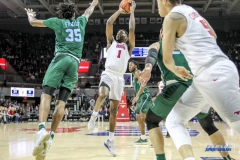 UNIVERSITY PARK, TX - JANUARY 20: Southern Methodist Mustangs guard Shake Milton (1) shoots the ball during the game betweed SMU and Tulane on January 20, 2018 at Moody Coliseum in Dallas, TX. (Photo by George Walker/Icon Sportswire)