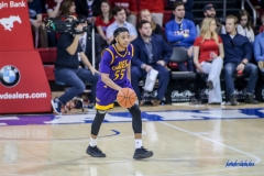 UNIVERSITY PARK, TX - JANUARY 28: East Carolina Pirates guard Shawn Williams (55) brings the ball up court during the game between SMU and East Carolina on January 28, 2018 at Moody Coliseum in Dallas, TX. (Photo by George Walker/Icon Sportswire)