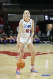 UNIVERSITY PARK, TX - FEBRUARY 07: Southern Methodist Mustangs forward Stephanie Collins (15) prepares to shoot a free throw during the game between SMU and Tulsa on February 7, 2018, at Moody Coliseum in Dallas, TX. (Photo by George Walker/Icon Sportswire)