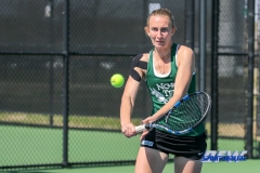 Denton, TX - March 3: Maria Kononova during the UNT Mean Green Women’s Tennis dual match against the University of Houston at the Waranch Tennis Complex in Denton, TX. (Photo by Mark Woods/DFWsportsonline)