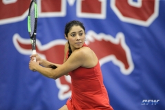 DALLAS, TX - APRIL 12: Ana Perez-Lopez during the SMU women's tennis match vs North Texas on April 12, 2018, at the SMU Tennis Complex, Turpin Stadium & Brookshire Family Pavilion in Dallas, TX. (Photo by George Walker/DFWsportsonline)