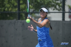 DALLAS, TX - APRIL 19: Ana Perez-Lopez during the SMU women's tennis match vs USF on April 19, 2018, at the SMU Tennis Complex, Turpin Stadium & Brookshire Family Pavilion in Dallas, TX. (Photo by George Walker/DFWsportsonline)