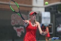 DALLAS, TX - APRIL 20: Nicole Petchey during the SMU women's tennis match vs UCF on April 20, 2018, at the SMU Tennis Complex, Turpin Stadium & Brookshire Family Pavilion in Dallas, TX. (Photo by George Walker/DFWsportsonline)