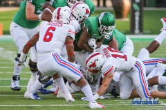 DENTON, TX - SEPTEMBER 01: UNT running back Loren Easly (23) during the game between North Texas and SMU on September 1, 2018 at Apogee Stadium in Denton, TX. (Photo by Mark Woods/DFWsportsonline)