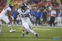 DALLAS, TX - SEPTEMBER 07: TCU Horned Frogs running back Sewo Olonilua (33) carries the ball during the game between TCU and SMU on September 7, 2018 at Gerald J. Ford Stadium in Dallas, TX. (Photo by George Walker/Icon Sportswire)