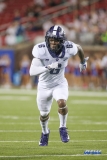 DALLAS, TX - SEPTEMBER 07: TCU Horned Frogs safety Innis Gaines (6) blitzes the quarterback during the game between TCU and SMU on September 7, 2018 at Gerald J. Ford Stadium in Dallas, TX. (Photo by George Walker/Icon Sportswire)