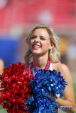 DALLAS, TX - SEPTEMBER 30: SMU Pom Squad member during the game between SMU and UConn on September 30, 2017, at Gerald J. Ford Stadium in Dallas, TX. (Photo by George Walker/DFWsportsonline)