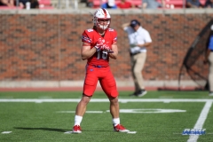 DALLAS, TX - SEPTEMBER 30: Southern Methodist Mustangs wide receiver Trey Quinn (18) during the game between SMU and UConn on September 30, 2017, at Gerald J. Ford Stadium in Dallas, TX. (Photo by George Walker/DFWsportsonline)