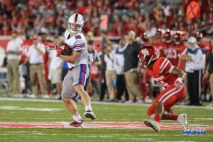HOUSTON, CA - OCTOBER 07: Southern Methodist Mustangs wide receiver Trey Quinn (18) makes a catch during the game between SMU and Houston on October 7, 2017, at TDECU Stadium in Houston, TX. (Photo by George Walker/Icon Sportswire)