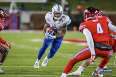 DALLAS, TX - OCTOBER 27: Tulsa Golden Hurricane running back D'Angelo Brewer (4) runs toward the end zone during the game between SMU and Tulsa on October 27, 2017, at Gerald J. Ford Stadium in Dallas, TX. (Photo by George Walker/Icon Sportswire)