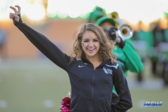 DENTON, TX - OCTOBER 28: North Texas Dancer during the game between the North Texas Mean Green and Old Dominion Monarchs on October 28, 2017, at Apogee Stadium in Denton, Texas. (Photo by George Walker/DFWsportsonline)
