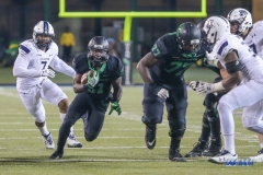 DENTON, TX - OCTOBER 28: North Texas Mean Green running back Nic Smith (21) during the game between the North Texas Mean Green and Old Dominion Monarchs on October 28, 2017, at Apogee Stadium in Denton, Texas. (Photo by George Walker/DFWsportsonline)