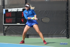 DALLAS, TX - NOVEMBER 04: Anzhelika Shapovalova during the SMU women's tennis Red and Blue Challenge on November 4, 2017, at the SMU Tennis Complex, Turpin Stadium & Brookshire Family Pavilion in Dallas, TX. (Photo by George Walker/DFWsportsonline)