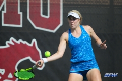 DALLAS, TX - NOVEMBER 04: Nicole Petchey during the SMU women's tennis Red and Blue Challenge on November 4, 2017, at the SMU Tennis Complex, Turpin Stadium & Brookshire Family Pavilion in Dallas, TX. (Photo by George Walker/DFWsportsonline)