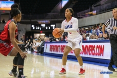 DALLAS, TX - NOVEMBER 10: Southern Methodist Mustangs guard Kiara Perry (0) during the women's basketball game between SMU and Nicholls on November 10, 2017, at Moody Coliseum, in Dallas, TX. (Photo by George Walker/DFWsportsonline)