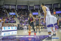 FORT WORTH, TX - DECEMBER 05: Southern Methodist Mustangs guard Jarrey Foster (10) shoots a free throw during the game between SMU and TCU on December 5, 2017 at the Ed and Rae Schollmaier Arena in Fort Worth, TX. (Photo by George Walker/DFWsportsonline