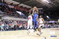 UNIVERSITY PARK, TX - DECEMBER 13: New Orleans Privateers guard Troy Green (3) goes to the basket during the game between SMU and New Orleans on December 13, 2017 at Moody Coliseum in Dallas, TX. (Photo by George Walker/Icon Sportswire)