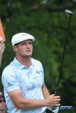 FORT WORTH, TX - MAY 24: Bryson DeChambeau (USA) watches his shot from the 9th tee during the first round of the Fort Worth Invitational on May 24, 2018 at Colonial Country Club in Fort Worth, TX. (Photo by George Walker/Icon Sportswire)