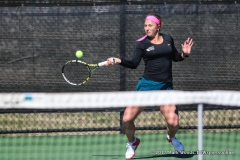 Alexis Thoma during the women’s tennis match between North Texas and Nevada on February 25, 2017 at Waranch Tennis Complex in Denton, TX. (Photo by Mark Woods/DFWsportsonline)