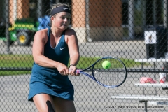 Alexandra Heczey during the women’s tennis match between North Texas and Nevada on February 25, 2017 at Waranch Tennis Complex in Denton, TX. (Photo by Mark Woods/DFWsportsonline)