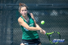 Denton, TX - March 3: Tamuna Kutubidze during the UNT Mean Green Women’s Tennis dual match against the University of Houston at the Waranch Tennis Complex in Denton, TX. (Photo by Mark Woods/DFWsportsonline)