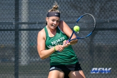 Denton, TX - March 3: Alexandra Héczey during the UNT Mean Green Women’s Tennis dual match against the University of Houston at the Waranch Tennis Complex in Denton, TX. (Photo by Mark Woods/DFWsportsonline)