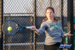 Denton, TX - March 15: Sille Tranberg during the UNT Mean Green Women’s Tennis dual match against Georgia State University at the Waranch Tennis Complex in Denton, TX. (Photo by Mark Woods/DFWsportsonline)