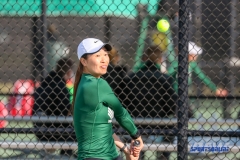Denton, TX - March 15: Haruka Sasaki during the UNT Mean Green Women’s Tennis dual match against Georgia State University at the Waranch Tennis Complex in Denton, TX. (Photo by Mark Woods/DFWsportsonline)