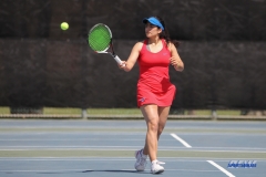 ARLINGTON, TX - APRIL 4: Sarai Monarrez Yesaki during the women's tennis match between UTA and SMU on April 4, 2018, at the UTA Tennis Center in Arlington, TX. (Photo by George Walker/DFWsportsonline)