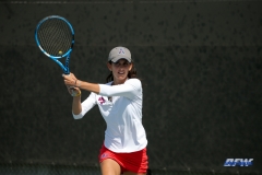 DALLAS, TX - APRIL 18: Tiffany Hollebeck during the SMU women's tennis match vs Temple on April 18, 2018, at the SMU Tennis Complex, Turpin Stadium & Brookshire Family Pavilion in Dallas, TX. (Photo by George Walker/DFWsportsonline)