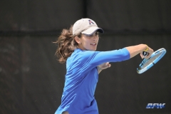 DALLAS, TX - APRIL 19: Tiffany Hollebeck during the SMU women's tennis match vs USF on April 19, 2018, at the SMU Tennis Complex, Turpin Stadium & Brookshire Family Pavilion in Dallas, TX. (Photo by George Walker/DFWsportsonline)