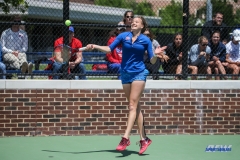 DALLAS, TX - APRIL 19: Liza Buss during the SMU women's tennis match vs USF on April 19, 2018, at the SMU Tennis Complex, Turpin Stadium & Brookshire Family Pavilion in Dallas, TX. (Photo by George Walker/DFWsportsonline)
