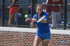 DALLAS, TX - APRIL 19: Liza Buss during the SMU women's tennis match vs USF on April 19, 2018, at the SMU Tennis Complex, Turpin Stadium & Brookshire Family Pavilion in Dallas, TX. (Photo by George Walker/DFWsportsonline)