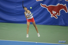 DALLAS, TX - APRIL 21: Ana Perez-Lopez during the SMU women's tennis match vs Tulsa on April 21, 2018, at the SMU Tennis Complex, Turpin Stadium & Brookshire Family Pavilion in Dallas, TX. (Photo by George Walker/DFWsportsonline)