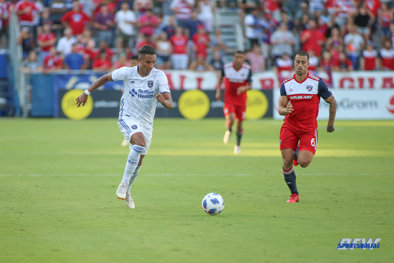 August 4, 2018: Game action during the MLS game between FC Dallas and San Jose Earthquakes on August 4, 2018, at Toyota Stadium in Frisco, TX. (Photo by George Walker/DFWsportsonline)
