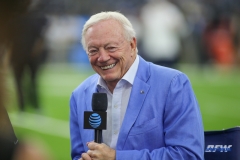 HOUSTON, TX - AUGUST 30: Dallas Cowboys owner Jerry Jones prior to the preseason game between the Houston Texans and Dallas Cowboys on August 30, 2018, at NRG Stadium in Houston, TX. (Photo by George Walker/DFWsportsonline)