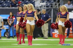 HOUSTON, TX - AUGUST 30: Houston Texans cheerleaders perform during the preseason game between the Houston Texans and Dallas Cowboys on August 30, 2018, at NRG Stadium in Houston, TX. (Photo by George Walker/DFWsportsonline)