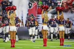 HOUSTON, TX - AUGUST 30: Houston Texans take the field for the preseason game between the Houston Texans and Dallas Cowboys on August 30, 2018, at NRG Stadium in Houston, TX. (Photo by George Walker/DFWsportsonline)