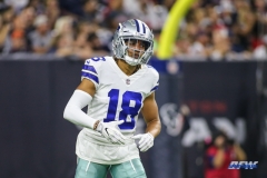 HOUSTON, TX - AUGUST 30: Dallas Cowboys wide receiver Dres Anderson (18) during the preseason game between the Houston Texans and Dallas Cowboys on August 30, 2018, at NRG Stadium in Houston, TX. (Photo by George Walker/DFWsportsonline)