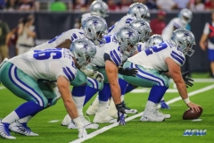 HOUSTON, TX - AUGUST 30: Dallas Cowboys offense lines up during the preseason game between the Houston Texans and Dallas Cowboys on August 30, 2018, at NRG Stadium in Houston, TX. (Photo by George Walker/DFWsportsonline)