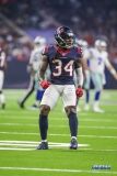 HOUSTON, TX - AUGUST 30: Houston Texans defensive back Dee Virgin (34) during the preseason game between the Houston Texans and Dallas Cowboys on August 30, 2018, at NRG Stadium in Houston, TX. (Photo by George Walker/DFWsportsonline)