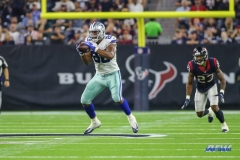 HOUSTON, TX - AUGUST 30: Dallas Cowboys tight end Rico Gathers (80) makes a catch during the preseason game between the Houston Texans and Dallas Cowboys on August 30, 2018, at NRG Stadium in Houston, TX. (Photo by George Walker/DFWsportsonline)