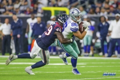 HOUSTON, TX - AUGUST 30: Dallas Cowboys tight end Dalton Schultz (86) makes a catch during the preseason game between the Houston Texans and Dallas Cowboys on August 30, 2018, at NRG Stadium in Houston, TX. (Photo by George Walker/DFWsportsonline)