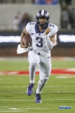 DALLAS, TX - SEPTEMBER 07: TCU Horned Frogs quarterback Shawn Robinson (3) runs during the game between TCU and SMU on September 7, 2018 at Gerald J. Ford Stadium in Dallas, TX. (Photo by George Walker/Icon Sportswire)