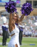 DALLAS, TX - SEPTEMBER 16: TCU Show Girl during the game between the SMU Mustangs and TCU Horned Frogs on September 16, 2017, at Amon G. Carter Stadium in Fort Worth, Texas. (Photo by George Walker/DFWsportsonline)