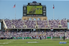 DALLAS, TX - SEPTEMBER 16: Action during the game between the SMU Mustangs and TCU Horned Frogs on September 16, 2017, at Amon G. Carter Stadium in Fort Worth, Texas.  (Photo by George Walker/DFWsportsonline)