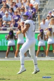 DALLAS, TX - SEPTEMBER 16: TCU Horned Frogs quarterback Kenny Hill (7) throws during the game between the SMU Mustangs and TCU Horned Frogs on September 16, 2017, at Amon G. Carter Stadium in Fort Worth, Texas.  (Photo by George Walker/DFWsportsonline)
