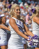DALLAS, TX - SEPTEMBER 16: TCU Show Girl during the game between the SMU Mustangs and TCU Horned Frogs on September 16, 2017, at Amon G. Carter Stadium in Fort Worth, Texas.  (Photo by George Walker/DFWsportsonline)