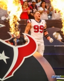 HOUSTON, TX - SEPTEMBER 23: Houston Texans defensive end J.J. Watt (99) is introduced during the game between the Houston Texans and New York Giants on September 23, 2018, at NRG Stadium in Houston, TX. (Photo by George Walker/DFWsportsonline)
