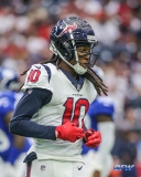 HOUSTON, TX - SEPTEMBER 23: Houston Texans wide receiver DeAndre Hopkins (10) lines up during the game between the Houston Texans and New York Giants on September 23, 2018, at NRG Stadium in Houston, TX. (Photo by George Walker/DFWsportsonline)